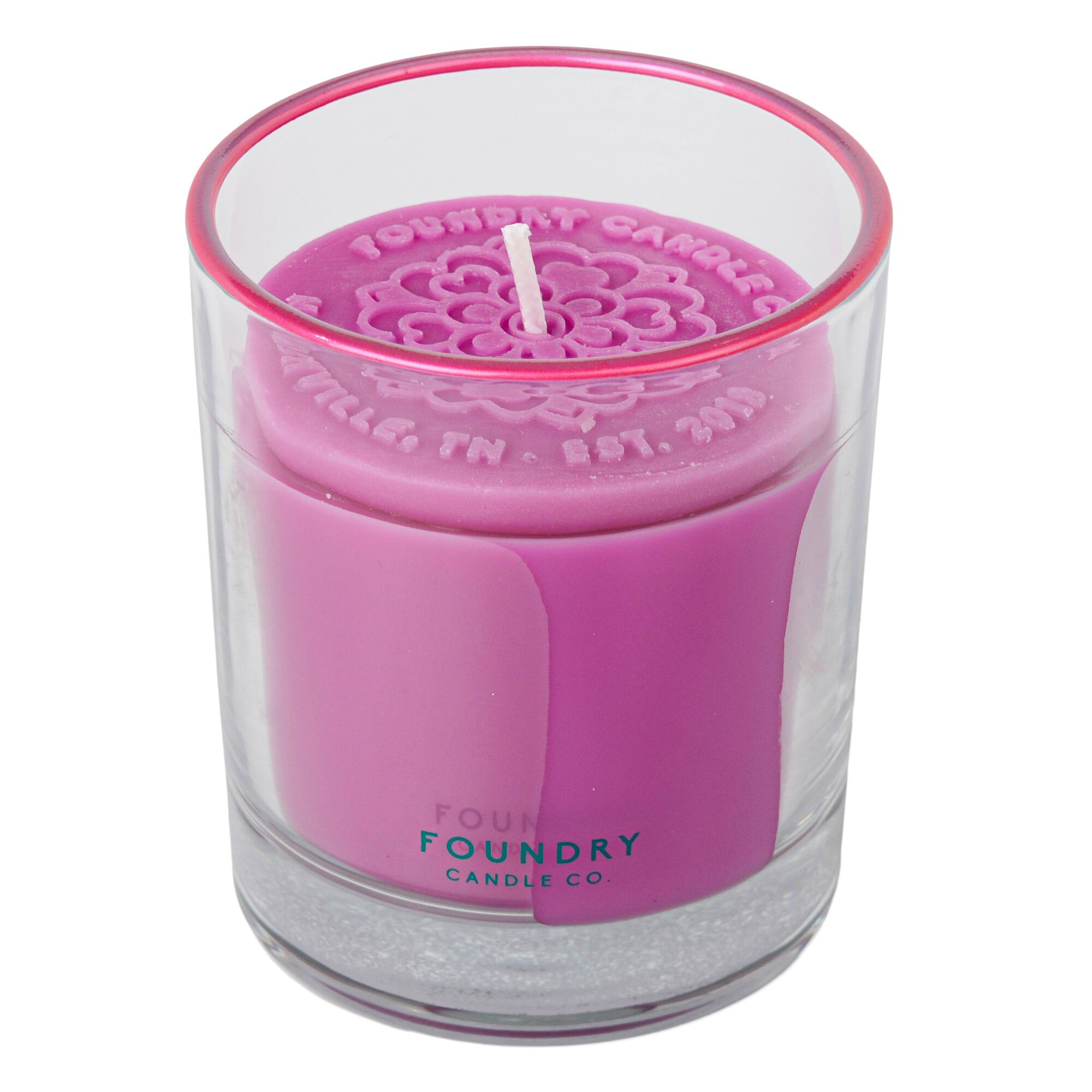 Foundry Candle Co. 7oz. Lavender Tea Stamped Scented Candle